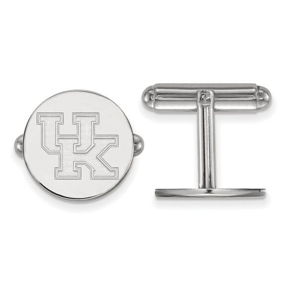 Sterling Silver University of Kentucky 'UK' Cuff Links